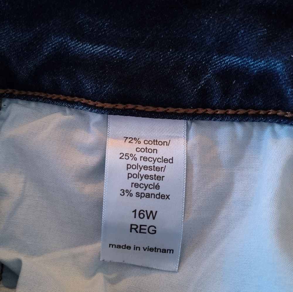 M Jeans By Maurice's Midfit Button Fly Skinny Jeans/Jeggings Size 16w - Picture 7 of 8